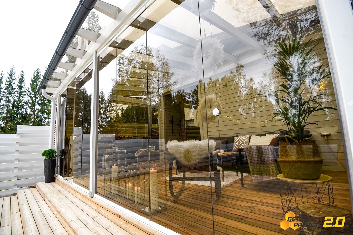 Mur de verre - Solarium