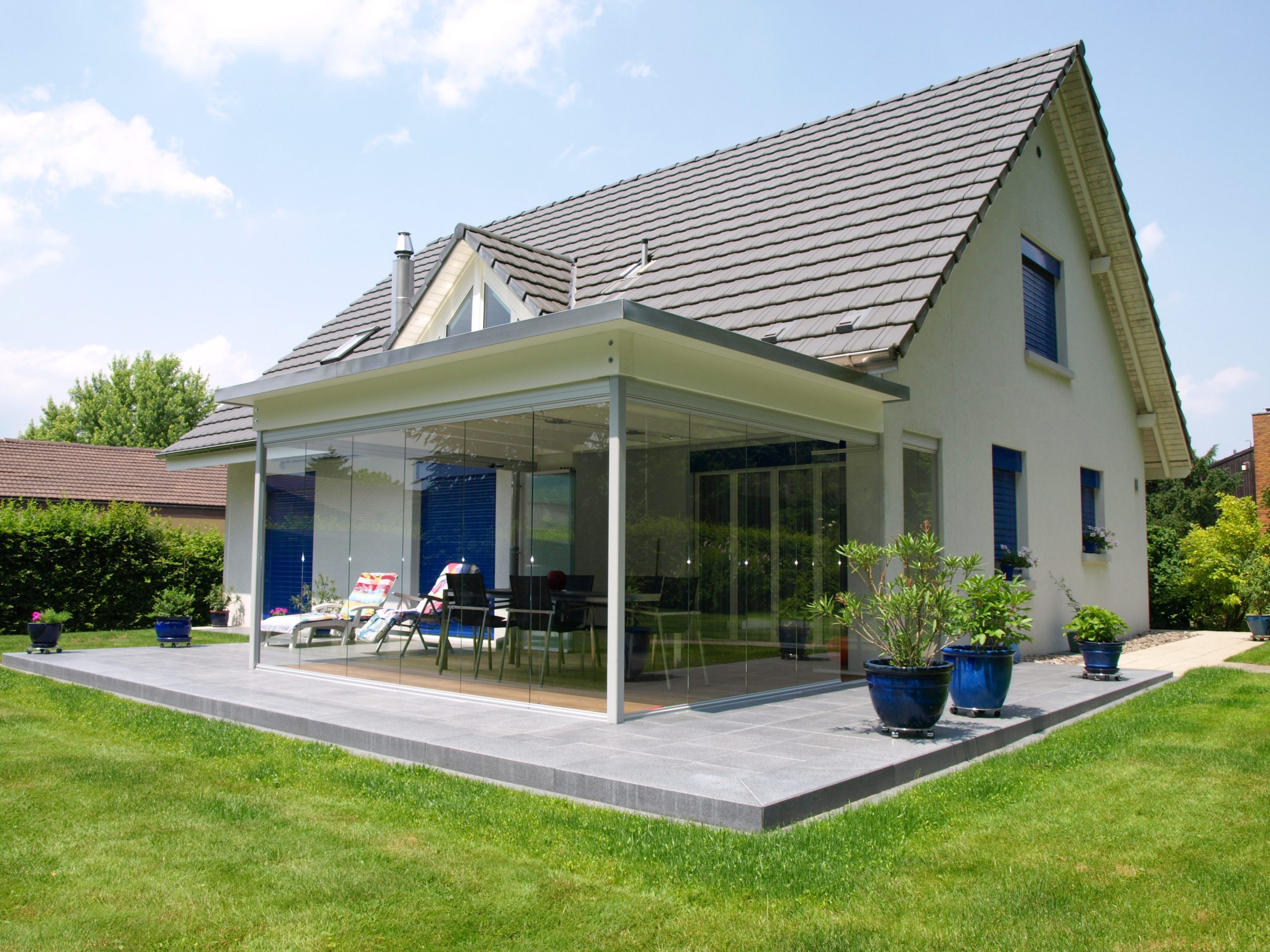 Rideaux de verre terrasse