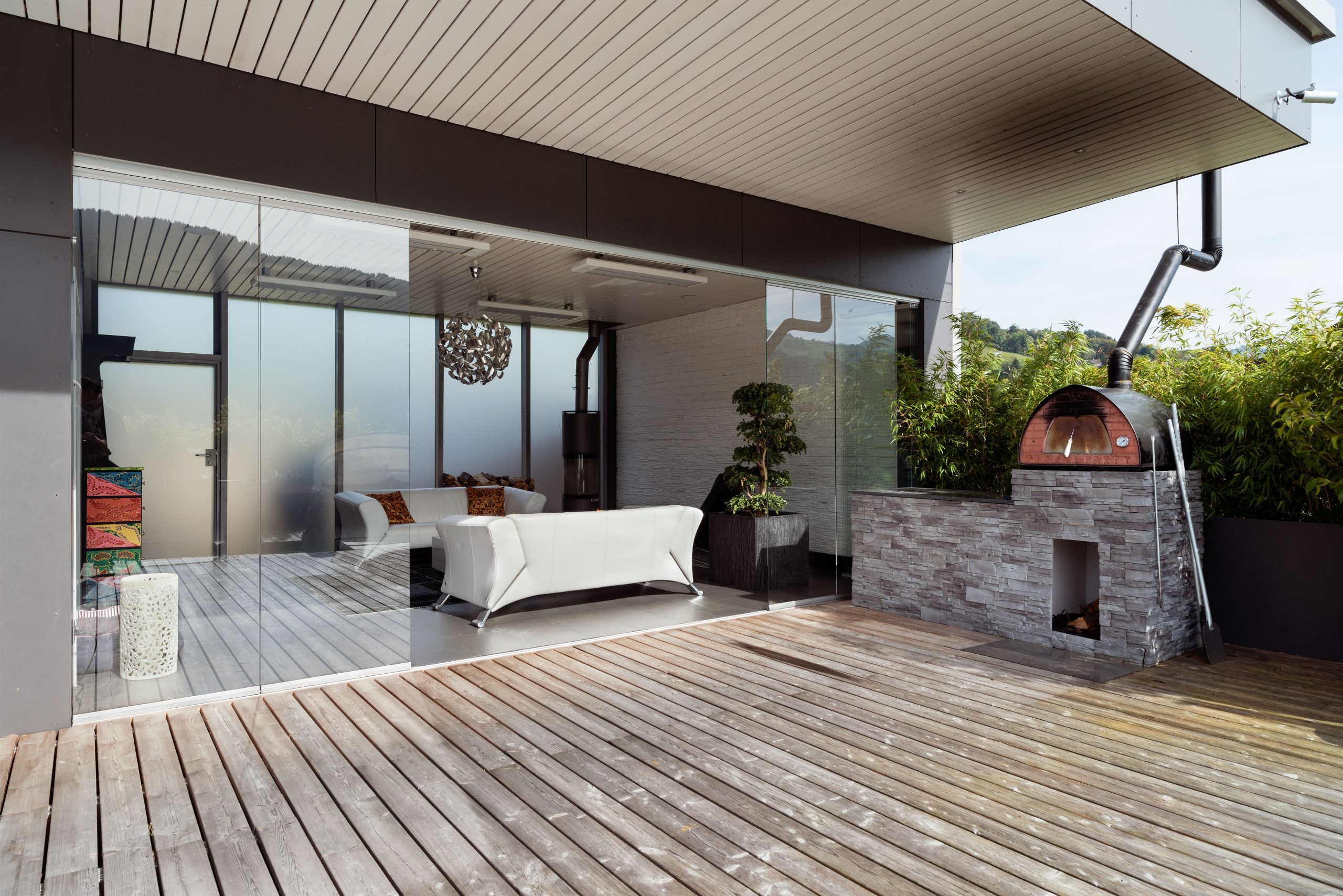 Rideaux de vitre Terrasse