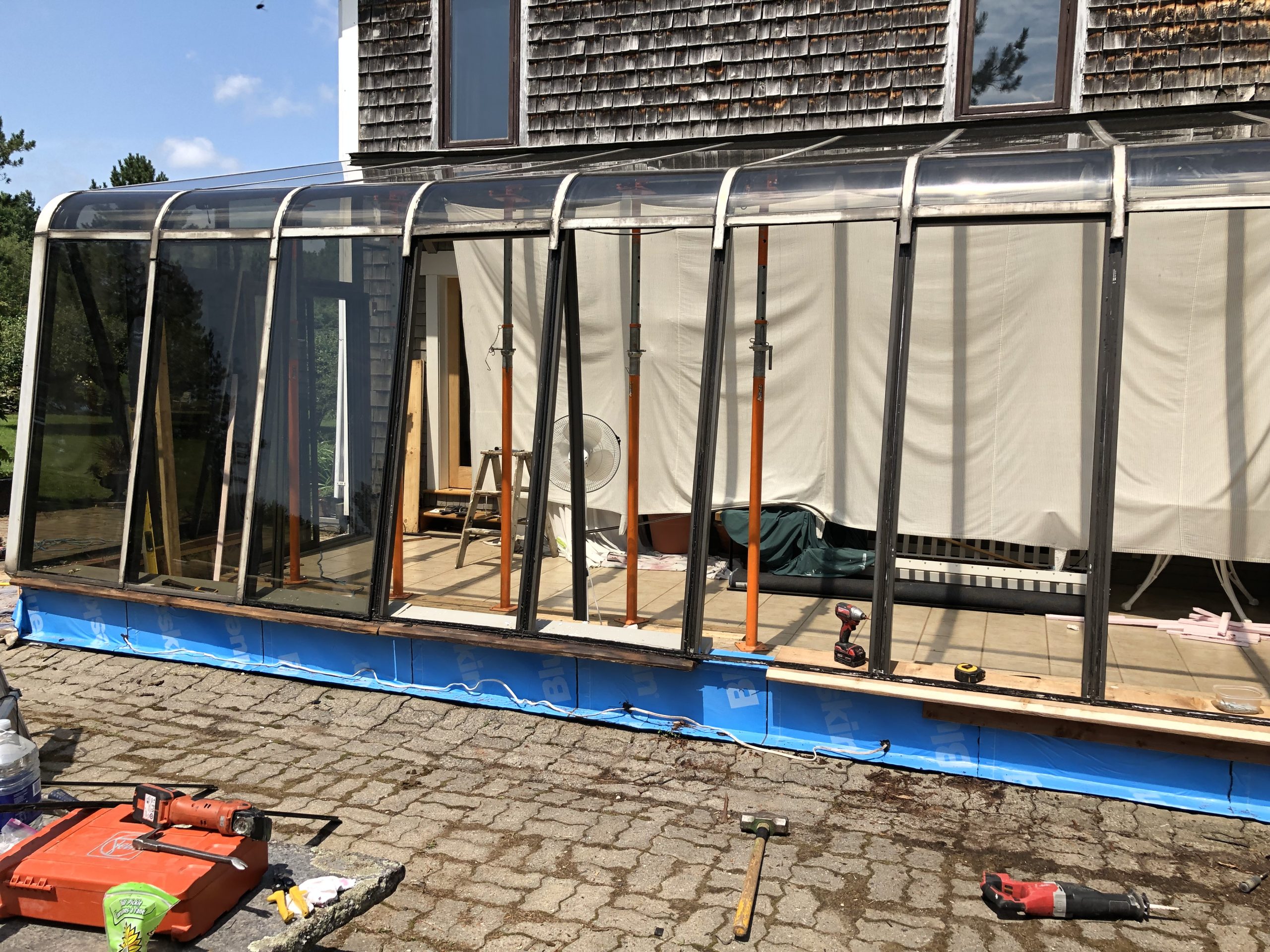 pourriture sans démantèlement de solarium