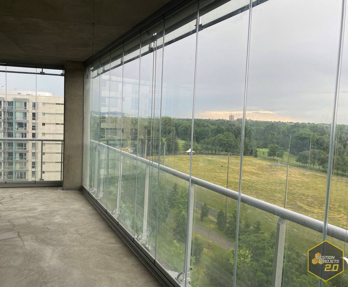 rideaux en verre pour balcon