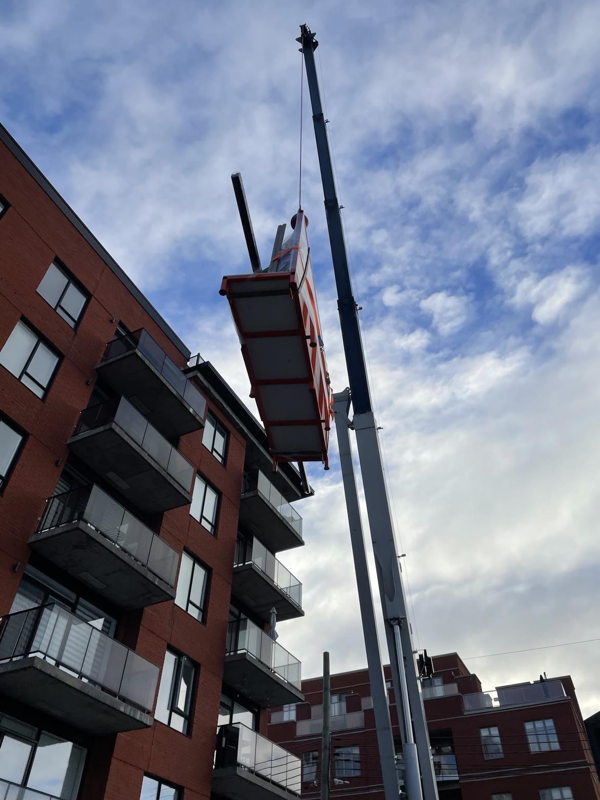Rideaux en verre en hauteur
