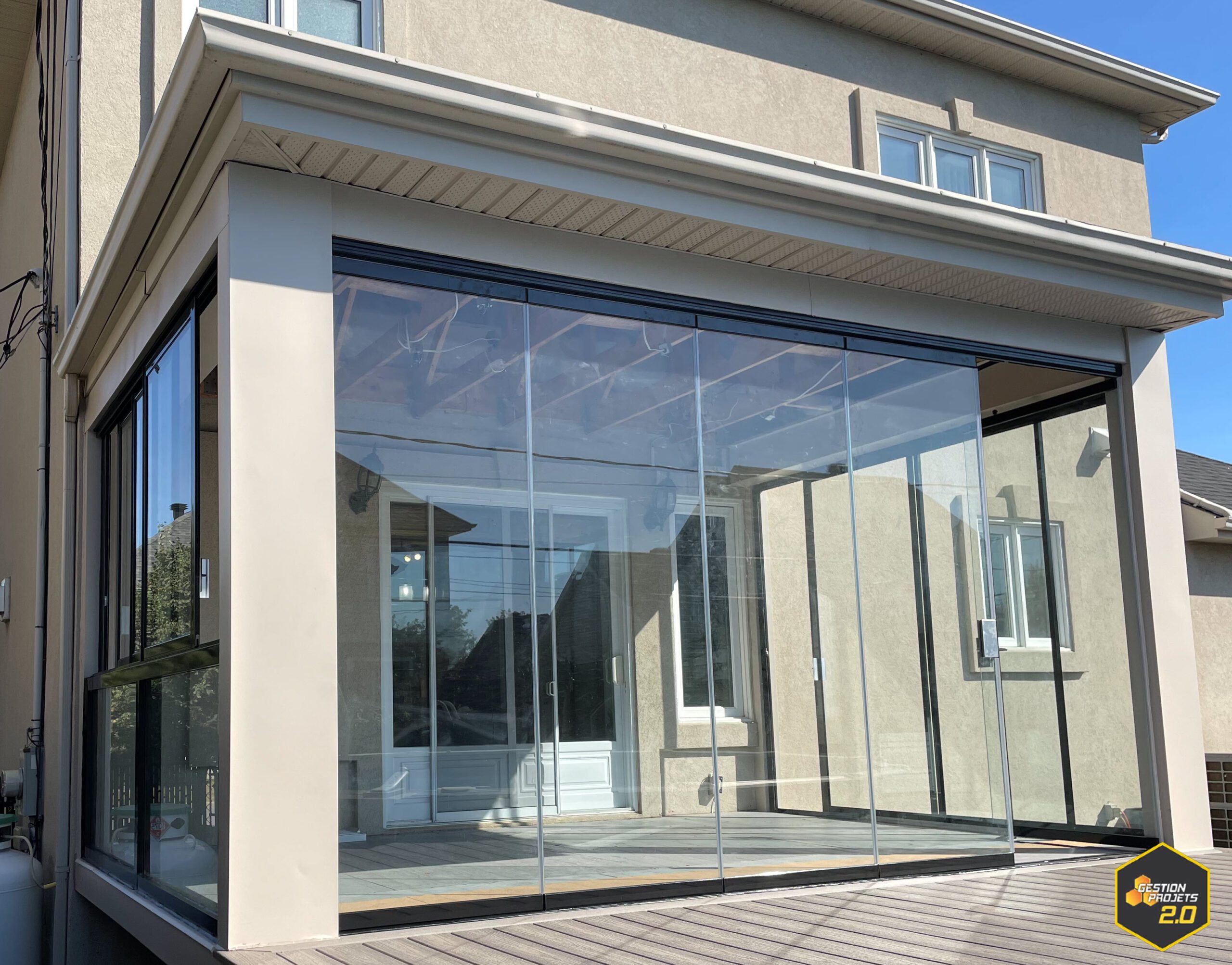 rideaux en verre pour terrasse