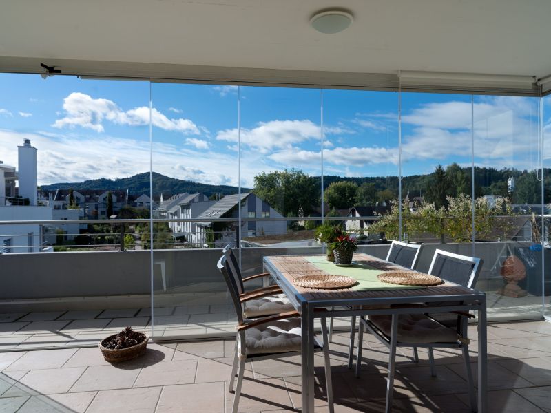 Solarium de verre penthouse