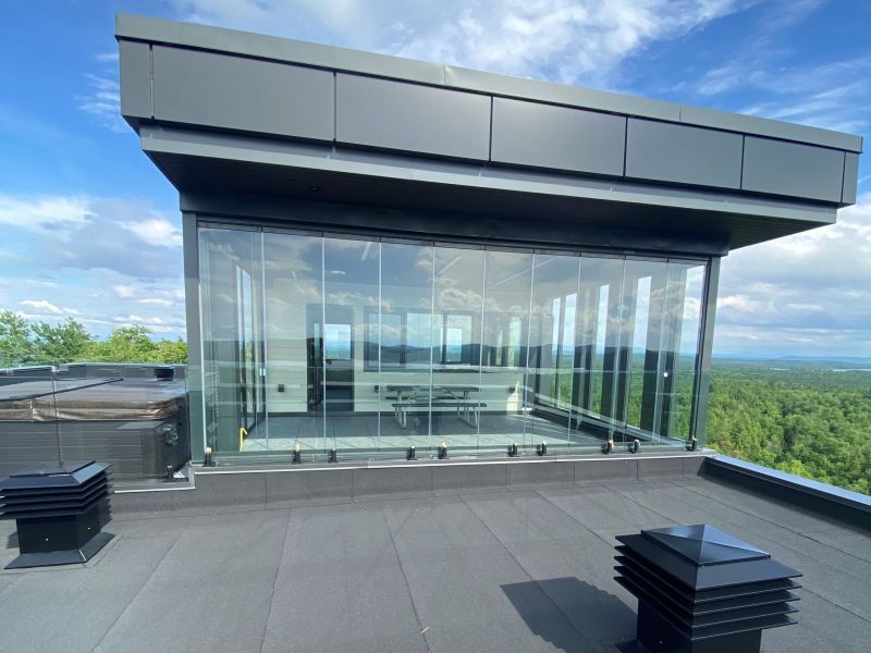 Rideaux en verre pour penthouse