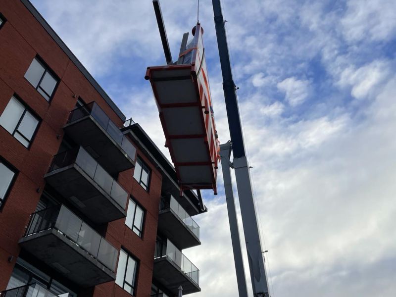 Rideaux en verre en hauteur